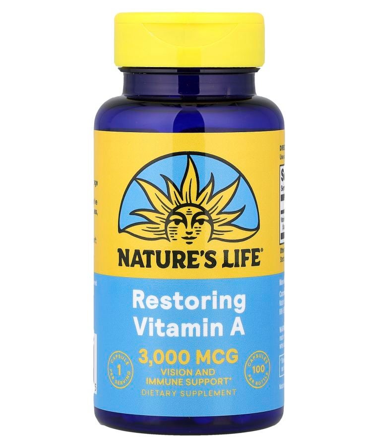 Nature's Life Vitamin A 3000 mcg (10000 IU) 100 Capsules