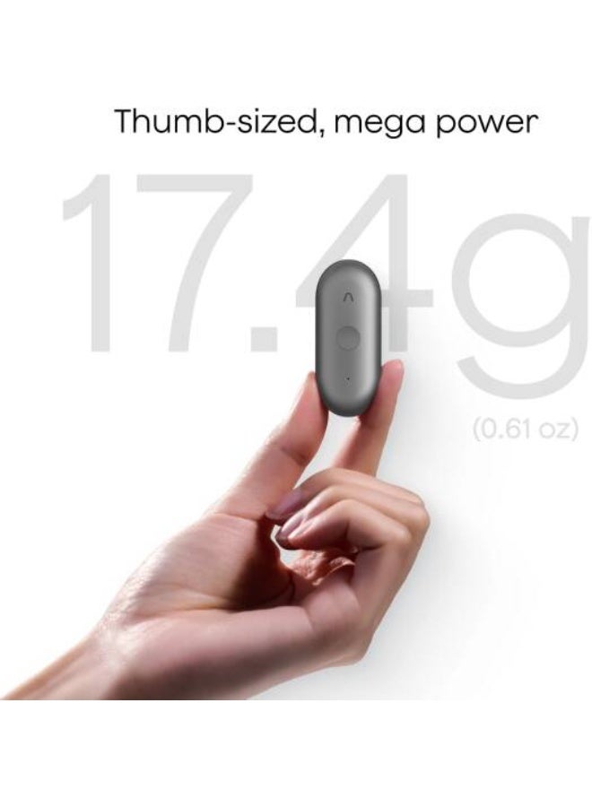 بلود مسجل ملاحظات Plaud NotePin S يمكن ارتداؤه بالذكاء الاصطناعي، 2 ميكروفون MEMS، منفذ BLE 5.2 / Wi-Fi USB، بطارية 320 مللي أمبير، تخزين 64 جيجابايت، نطاق تسجيل فعال يصل إلى 3 أمتار، أسود | نوتبين-S - Image 2