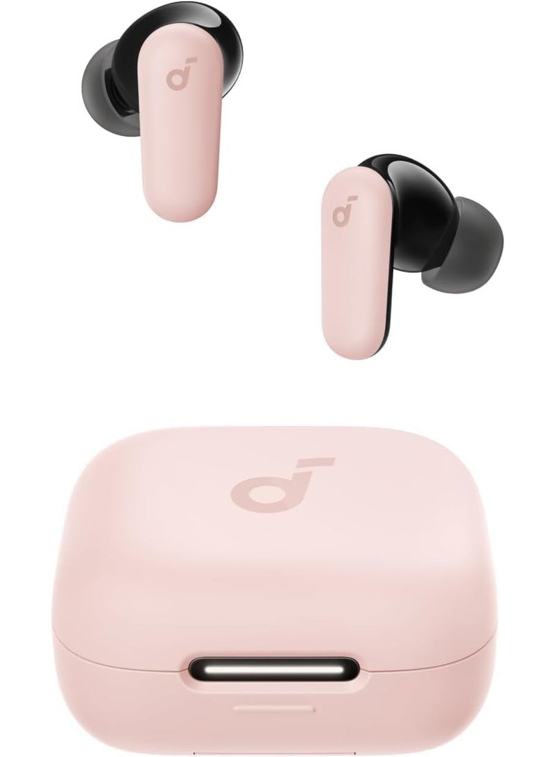 soundcore P30i by Anker Noise Cancelling Earbuds, Strong and Smart Noise Cancelling, Powerful Bass, 45H Playtime, 2-in-1 Case and Phone Stand, IP54, Wireless Earbuds, Bluetooth 5.4, App Control pink - Image 1