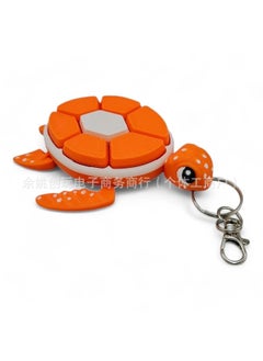 Generic Cross Border Turtle Fidget Clickers Decompression Toy 3D Printing Turtle Fruit Button Keychain-Color:[orange] Turtle Does Not Include Keychain-Specifications:Size Is About 10.7*11.3*2.2cm, About 50g  - Image 1