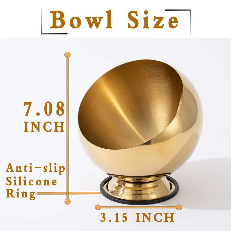 CM CHIC MONDAY Candy Bowl, Candy Dispenser with Base, Candy Dish for Office Desk, Valentine Candy Dish Sugar Bowl (7.08H'') - Image 2