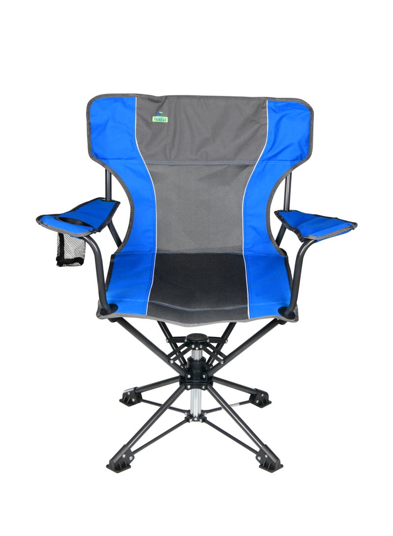 كرسي دوار قابل للطي للاستخدام الخارجي للتخييم والنزهات والشاطئ والصحراء