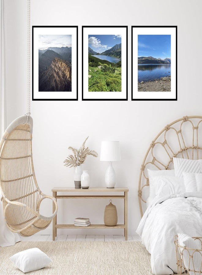 JCJMY إطار صور JCJMY مقاس 24×30 بوصة مع حافة داخلية مقاس 20×24 بوصة، لعرض الصور مقاس 20×24 بوصة مع الحافة الداخلية أو 24×30 بوصة بدونها، إطار جداري كبير للملصقات مقاس 24×30 بوصة مع زجاج شبكي، أسود - Image 5