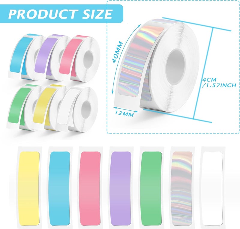 MIARALA D30 1600 Label Tape - 12mm × 40mm (1.2x4cm) for D30 Label Printers - Image 2