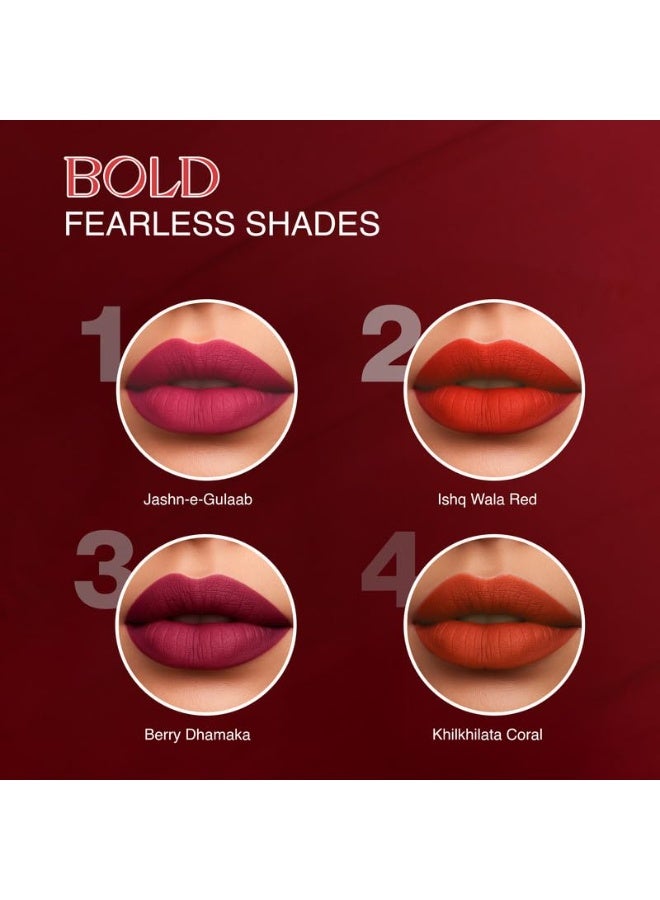 Nourish Mantra’s Jashn-E-Gulab Lipstick (3.5ml)/ Creamy Matte Liquid Lipstick with SPF/Water Proof/Smudge Proof/Transfer Proof/Long Lasting/Suits All Skin Tones - Image 2