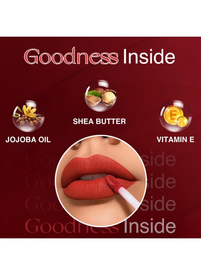 Nourish Mantra’s Jashn-E-Gulab Lipstick (3.5ml)/ Creamy Matte Liquid Lipstick with SPF/Water Proof/Smudge Proof/Transfer Proof/Long Lasting/Suits All Skin Tones - Image 3