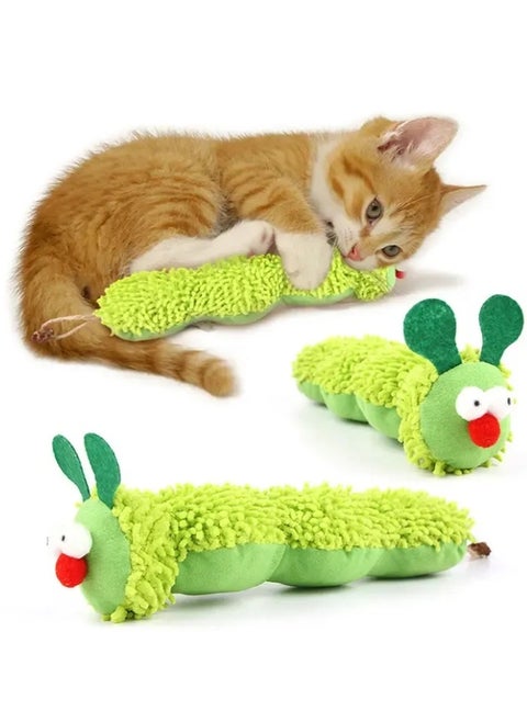 Catnip Toys for Cats, Interactive Plush Chew Toy, Soft and Durable Catnip Toy for Kittens, Soft Pet Toy (Silkworm)