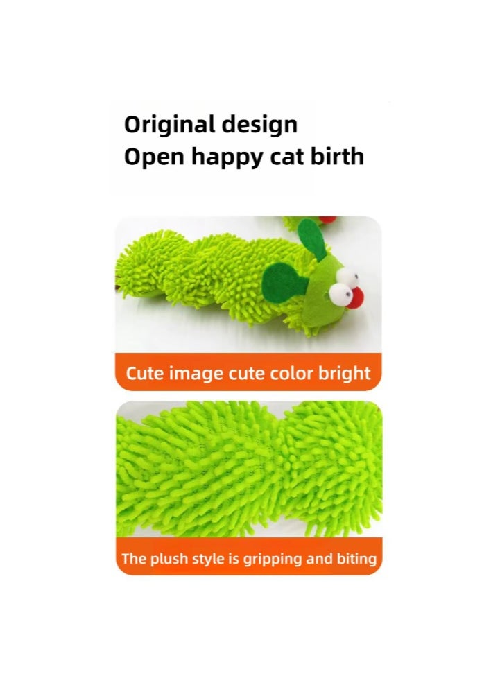 Catnip Toys for Cats, Interactive Plush Chew Toy, Soft and Durable Catnip Toy for Kittens, Soft Pet Toy (Silkworm)