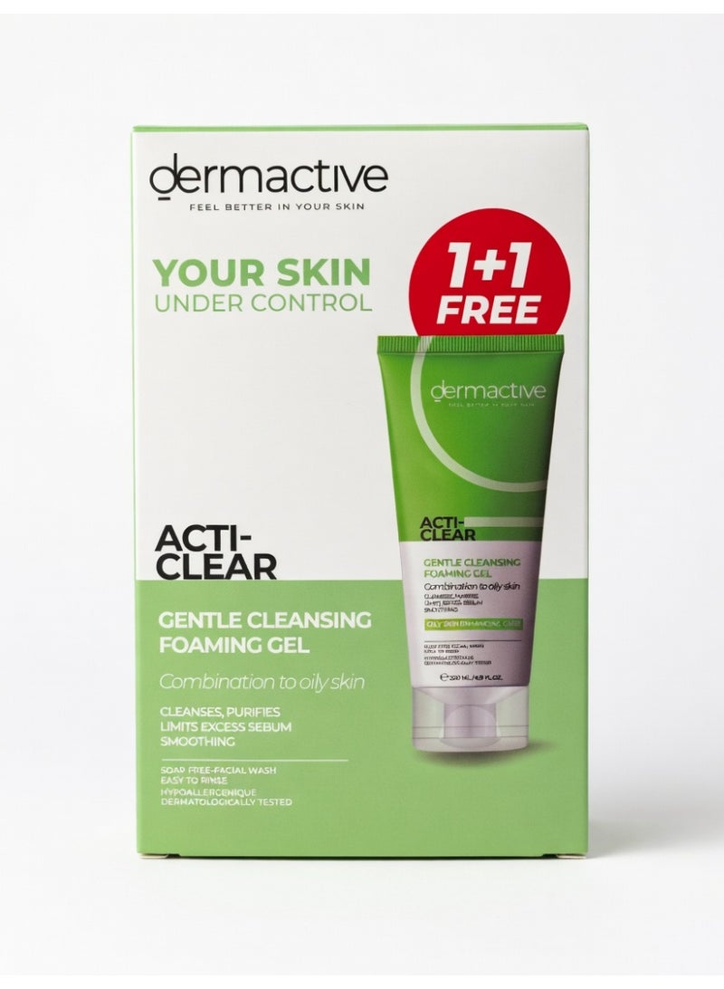 Dermactive ACTI-CLEAR GENTLE CLEANSING FOAMING GEL 200ml - Image 2