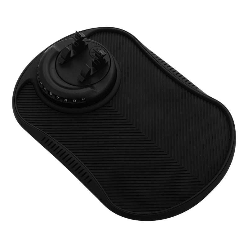 Non-Skid Car Dashboard Mat Black Phone Keys Organizer for Tidy Storage - Image 2