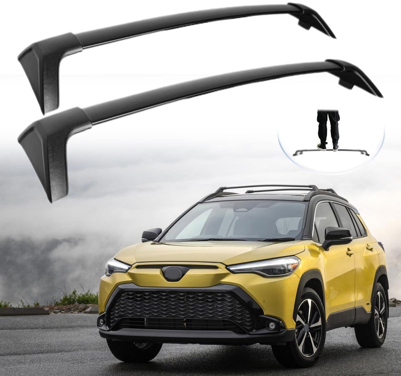 SNIXWOO 220 LBS Roof Racks for 20222025 Toyota Corolla Cross Hybrid Work with Factory Side Rails All Aluminum Cross Rails for Canoe Kayak and Bike