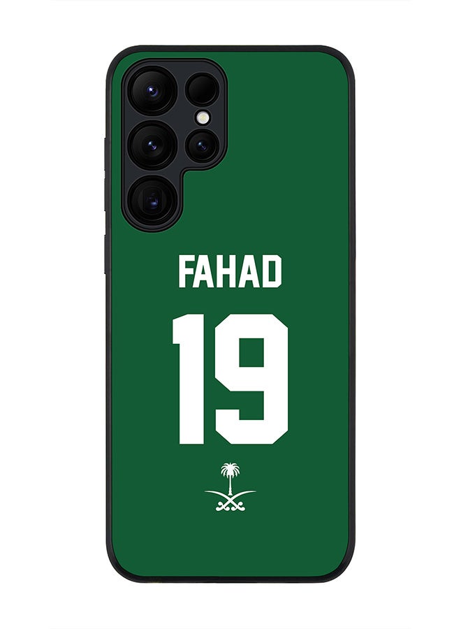 Stylizedd For Samsung Galaxy S25 Ultra 5G Case,Slim fit Camera Protection, Shockproof Thin Phone cover  - Football - Saudi Arabia,  Fahad - Image 1