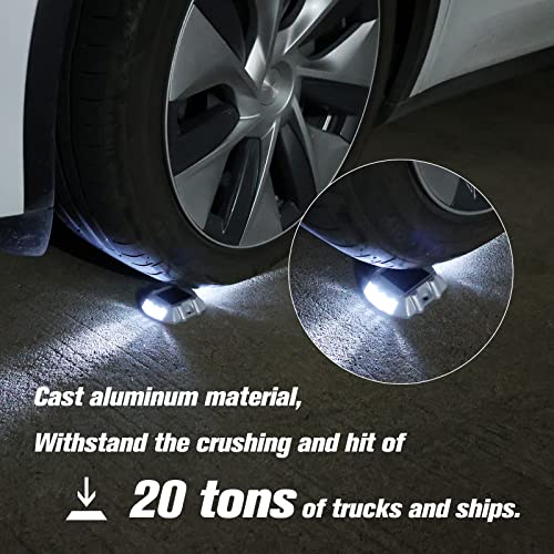 VOLISUN Solar Deck Lights Driveway Dock Lights, 8-Pack Led IP68 Waterproof Outdoor Warning Step Lights for Driveway Sidewalk Garden Pathway Yard(White, Auto On/Off - Image 5