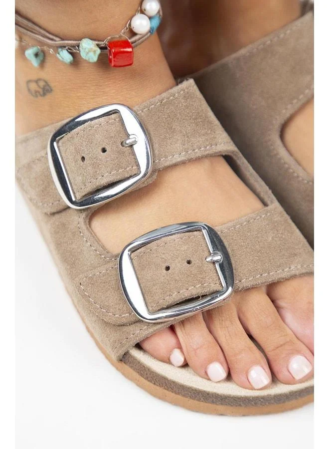 Manijero  Irene Women's Mink - Silver Buckle Double Buckle - Brown for Women | Best Price UAE
