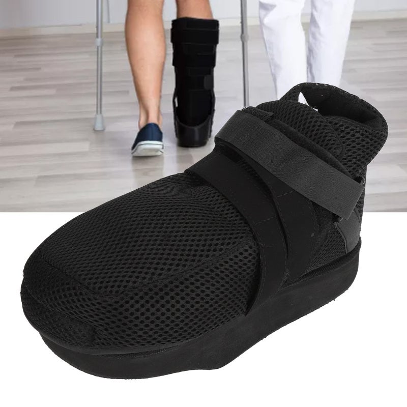 Medical Walking Shoe: Size M Closed Toe Soft Breathable Material - Shock Absorption Removable Design for Post Op Foot Recovery Diabetic Foot Ulcers - Image 2