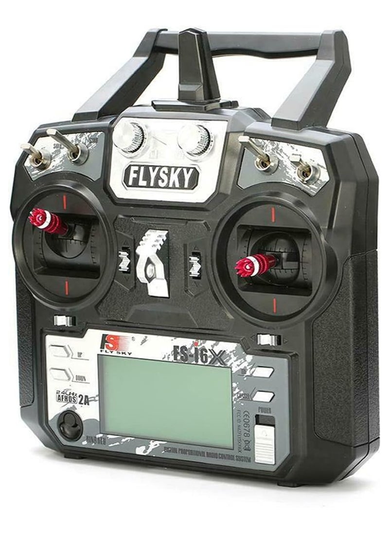 Flysky - Flysky Fs-I6X 10Ch 2.4Ghz Rc Transmitter Controller with Ia6B Receiver Upgrade Cable for Rc Boat Racing Drone - Image 1