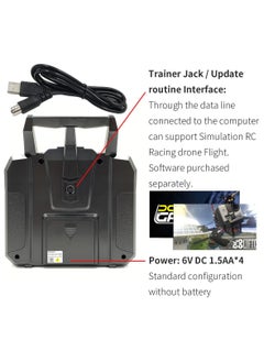 Flysky Flysky Fs-I6X 10Ch 2.4Ghz Rc Transmitter Controller with Ia6B Receiver Upgrade Cable for Rc Boat Racing Drone  - Image 4