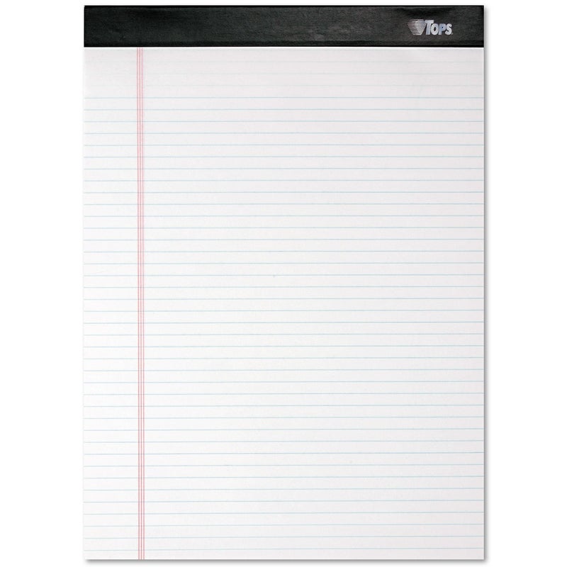 TOPS Docket Writing Pads, 8-1/2" x 11-3/4", Narrow Rule, White Paper, 100 Sheets, 4 Pack (99612) - Image 4