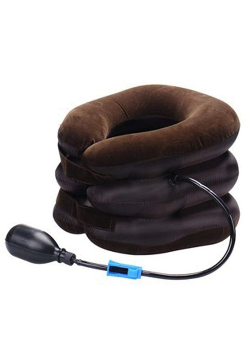 Mordely 3-Layer Inflatable Neck Support Collar – Adjustable Posture Corrector & Comfort Relief for Men and Women  - Image 1