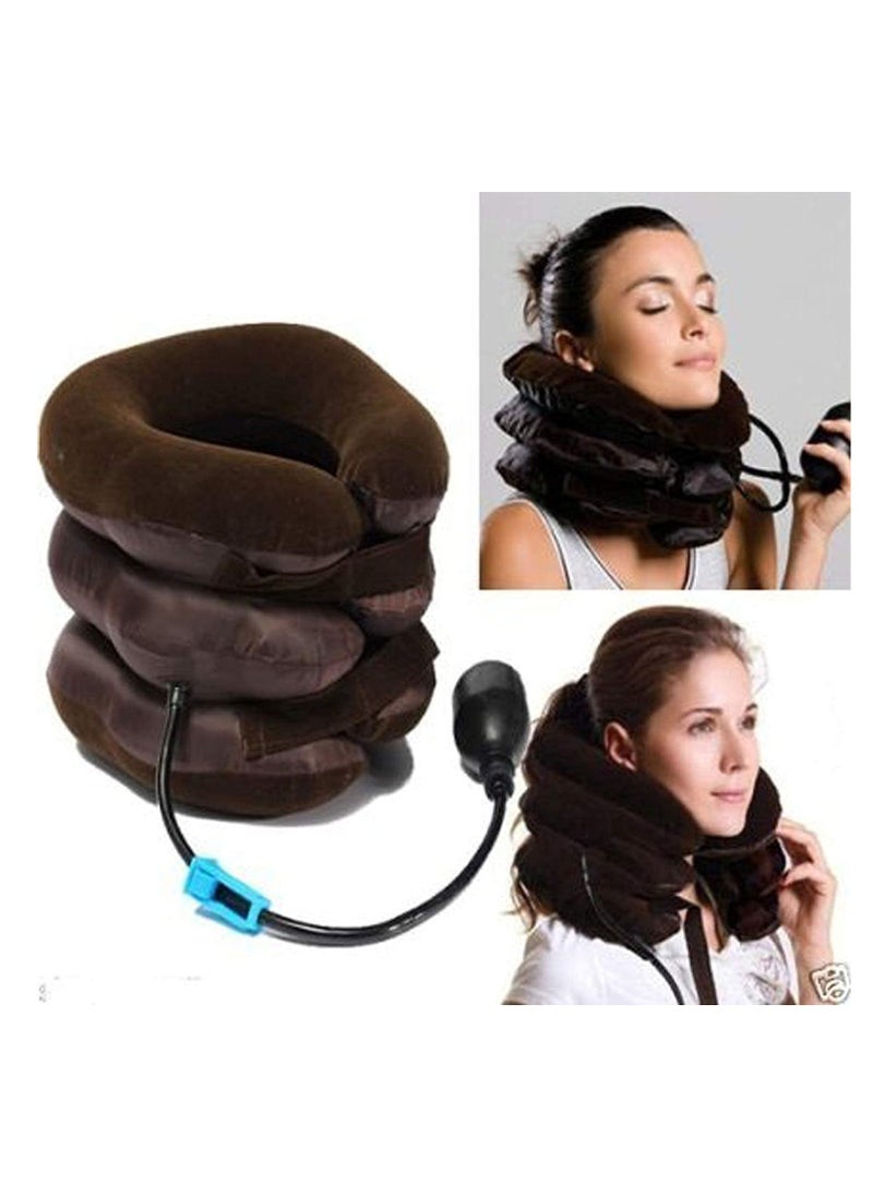 Mordely 3-Layer Inflatable Neck Support Collar – Adjustable Posture Corrector & Comfort Relief for Men and Women  - Image 2