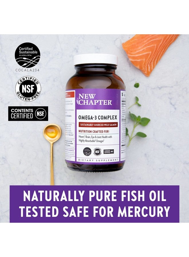 New Chapter Omega3 Complex Fish Oil Supplement Wild Alaskan Salmon 30 Count  - Image 5