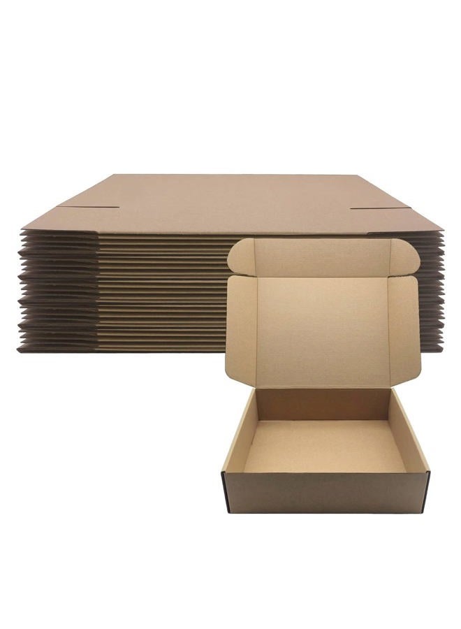 Livejun 11x9x3 inch Shipping Boxes Pack of 25， Brown Corrugated Cardboard Box Mailer Boxes for Packaging Small Business Shipping，Boxes for Birthday Wedding Party Gift Giving (11 x 9 x 3) - Image 1