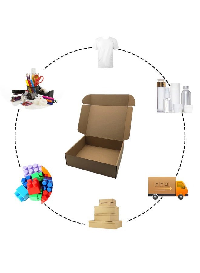 Livejun 11x9x3 inch Shipping Boxes Pack of 25， Brown Corrugated Cardboard Box Mailer Boxes for Packaging Small Business Shipping，Boxes for Birthday Wedding Party Gift Giving (11 x 9 x 3) - Image 3