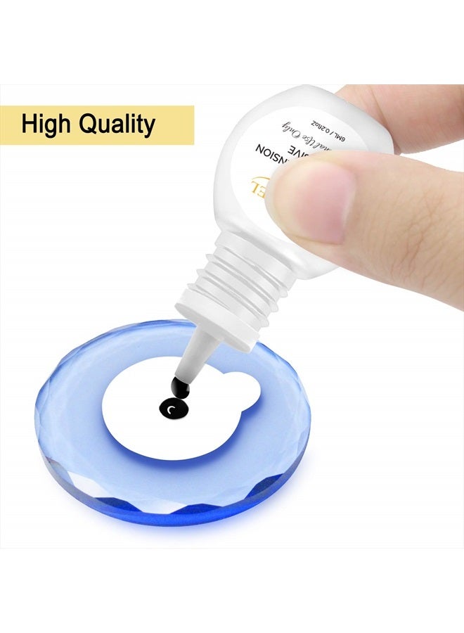 QUEWEL Strong Black Adhesive for Eyelash Extensions 6ml 1-2 Sec Drying Time,Retention 7-8 Weeks,The Lash Extension Glue Low Fume No Irritating for Sensitive - Image 3