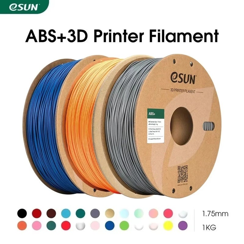 إي صن طابعة ثلاثية الأبعاد eSUN Abs+ 3D Printer Filament 1.75mm 1kg Spool, Cold White - Image 2