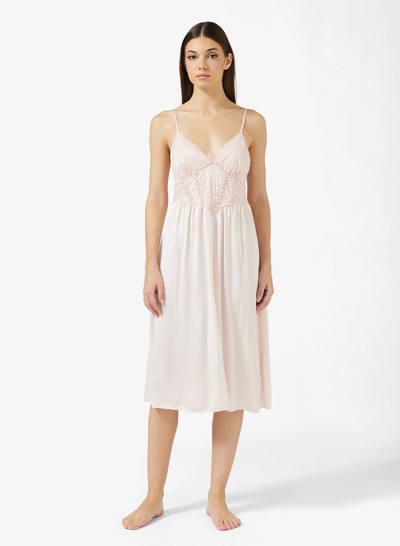 ELLA Night Dress With Lace - Image 1