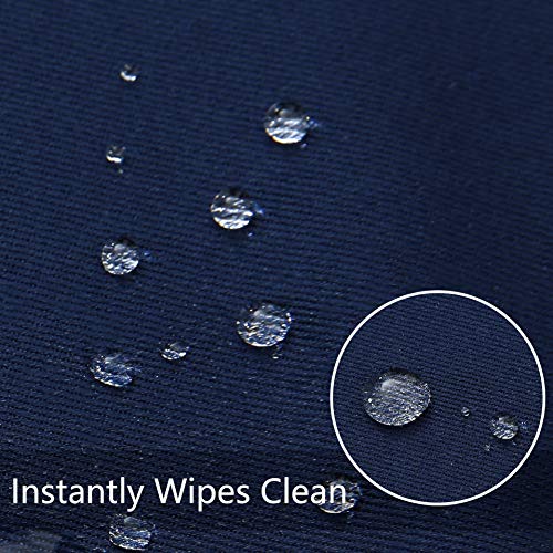 Obstal Rectangle Table Clothes for 8 Foot Rectangle Tables, Oil-Proof Spill-Proof and Water Resistance Tablecloth, Decorative Fabric Table Cover for Outdoor and Indoor Use (Navy Blue, 60 x 120 Inch) - Image 3