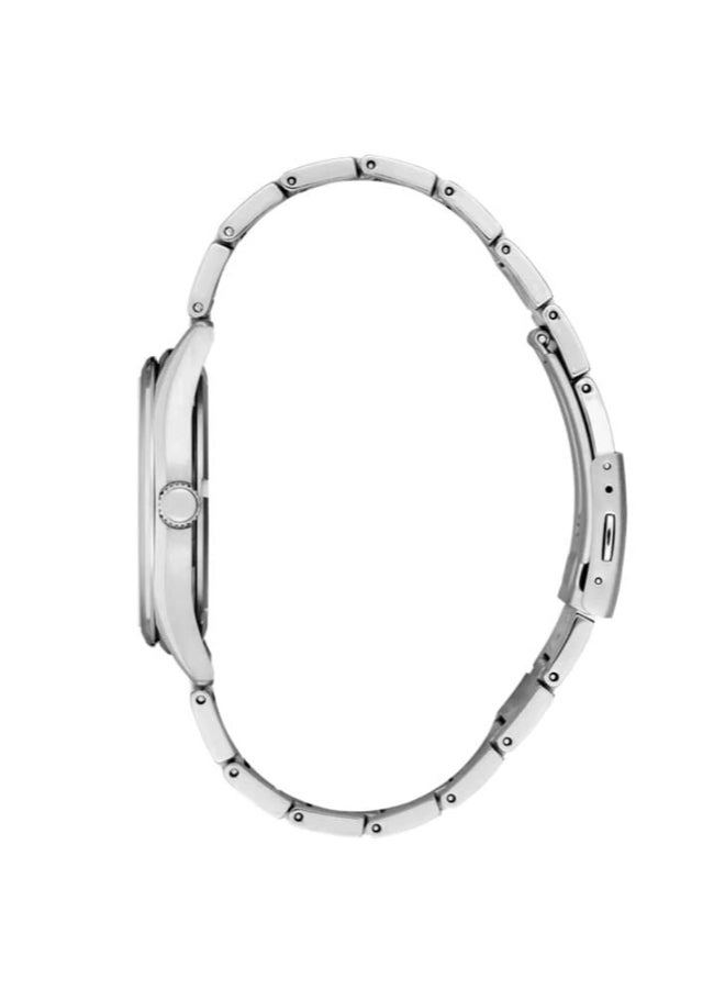 Seiko ساعة كوارتز أنالوج للرجال بسوار ستانلس ستيل SUR371P1، فضي - Image 3