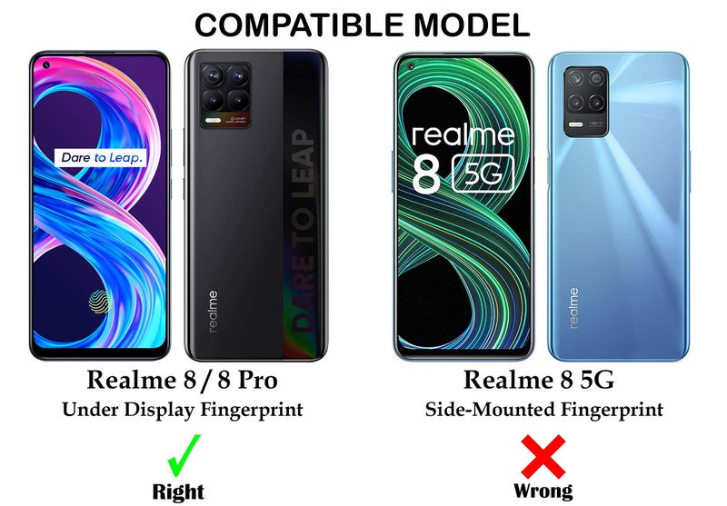 Jkobi Back Cover Case for Realme 8 | 8 PRO (Inside Fiber Cloth | Smooth Matte Finish | Elegant Professional Look |Black) - Image 4
