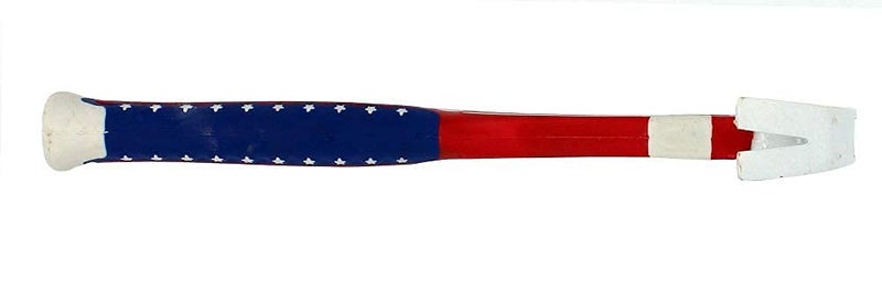 TOPHAVEN TOPHAVEN American Flag Design Hand Tool kit Screwdriver Hammer Measuring Tape and Cutter  - Image 2