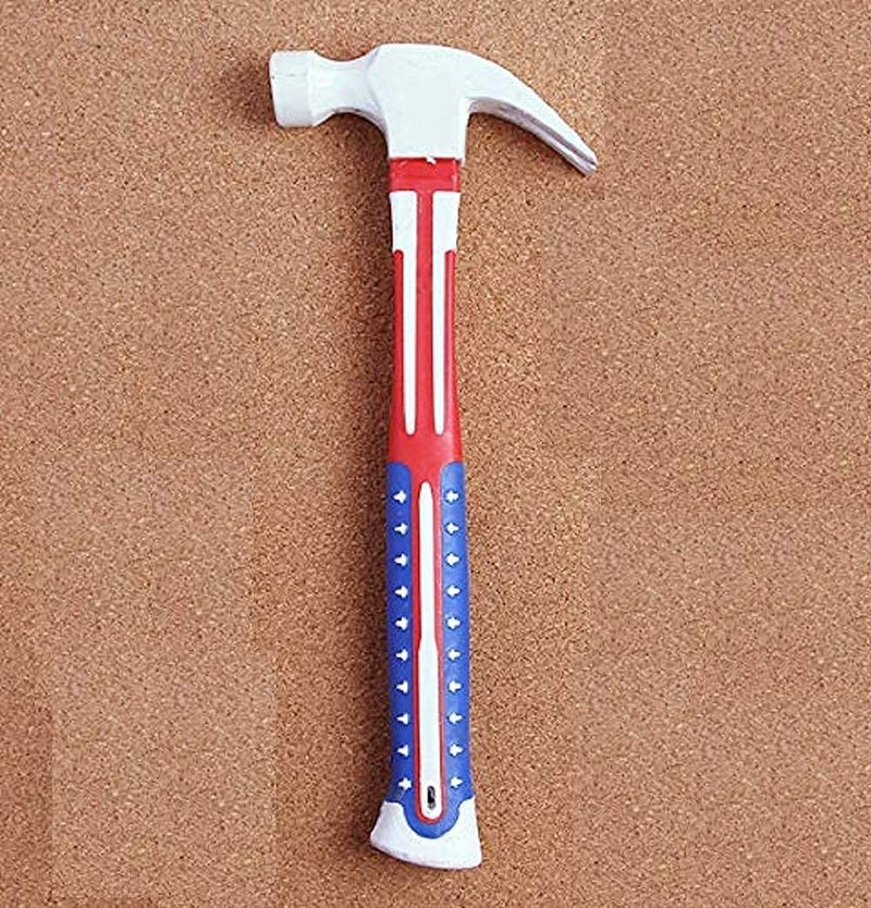 TOPHAVEN TOPHAVEN American Flag Design Hand Tool kit Screwdriver Hammer Measuring Tape and Cutter  - Image 3