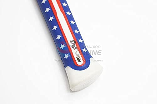 TOPHAVEN TOPHAVEN American Flag Design Hand Tool kit Screwdriver Hammer Measuring Tape and Cutter  - Image 5