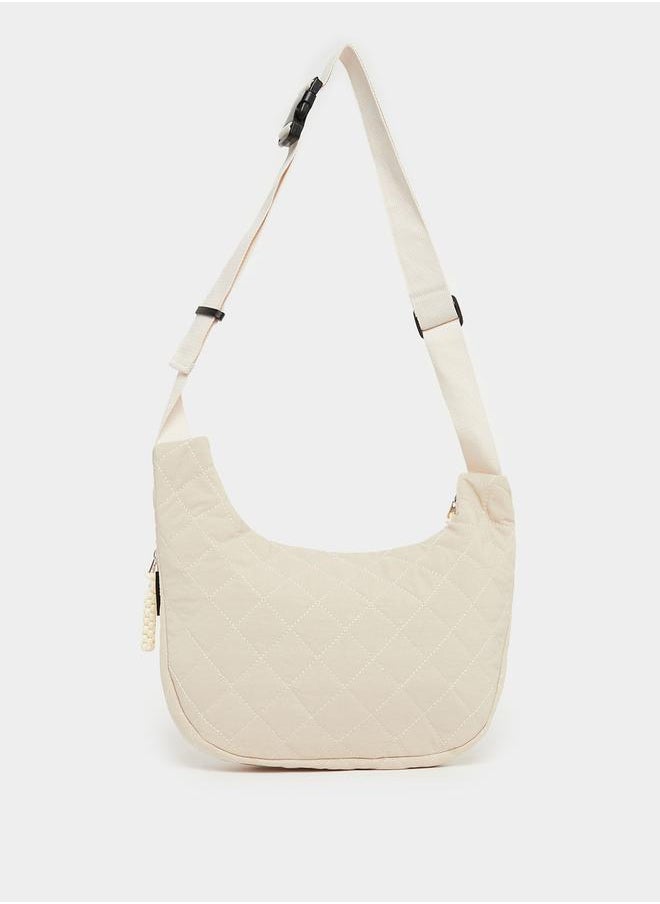 Styli Quilted Crossbody Bag with Adjustable Strap  - Image 4