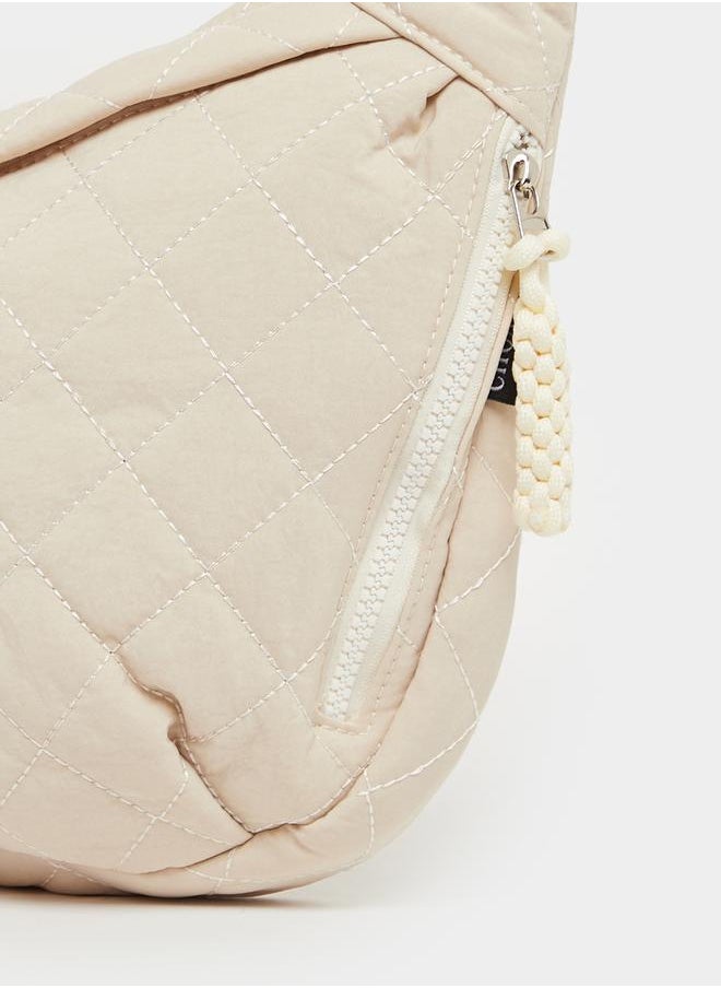 Styli Quilted Crossbody Bag with Adjustable Strap  - Image 5