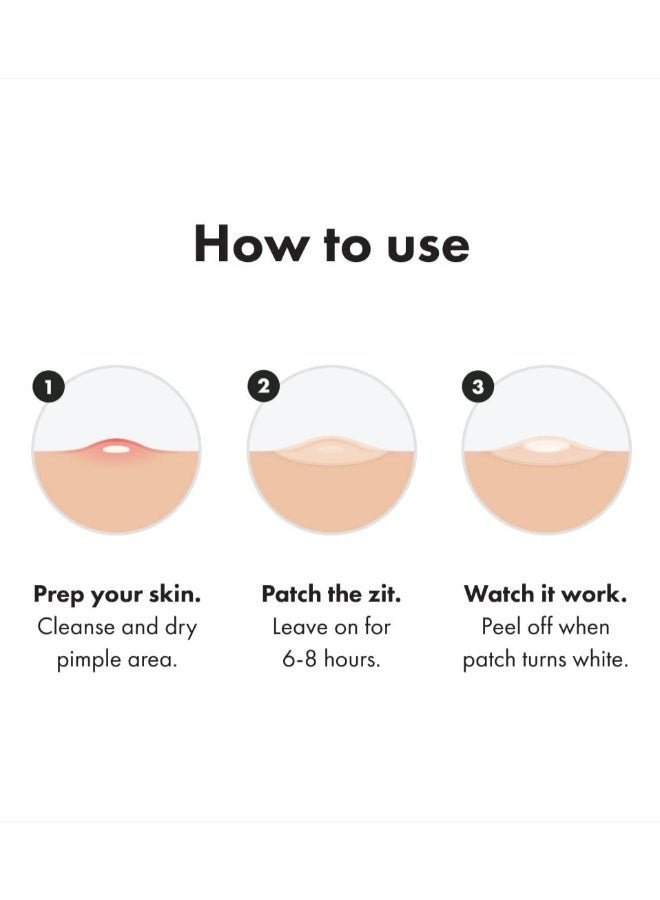Mighty Patch 36-Piece Hydrocolloid Acne Pimple Spot Treatment for Face - Image 4