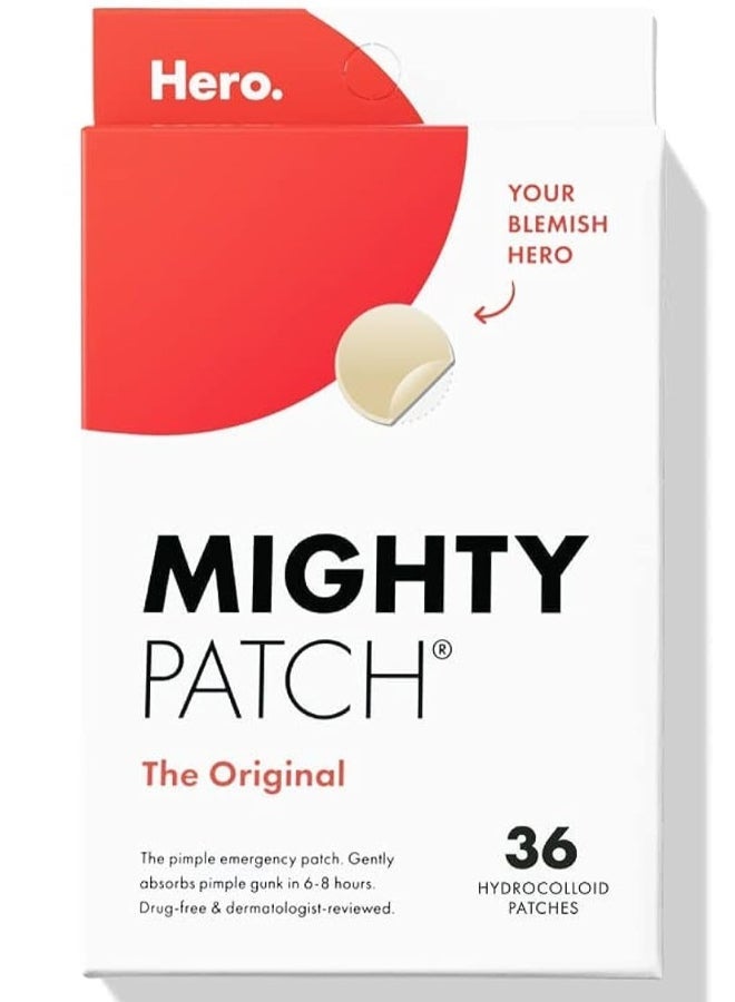 Mighty Patch 36-Piece Hydrocolloid Acne Pimple Spot Treatment for Face - Image 2