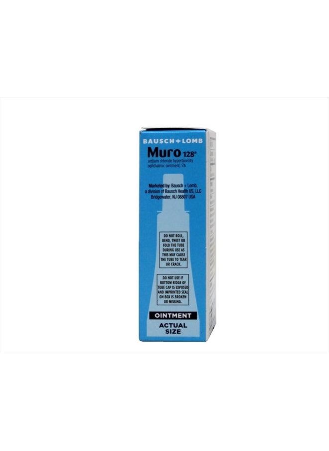 Bausch + Lomb Muro 128 Sterile Ophthalmic5 Percent Ointment,twin Pack - 0.25 Oz Sku 3701117  - Image 5