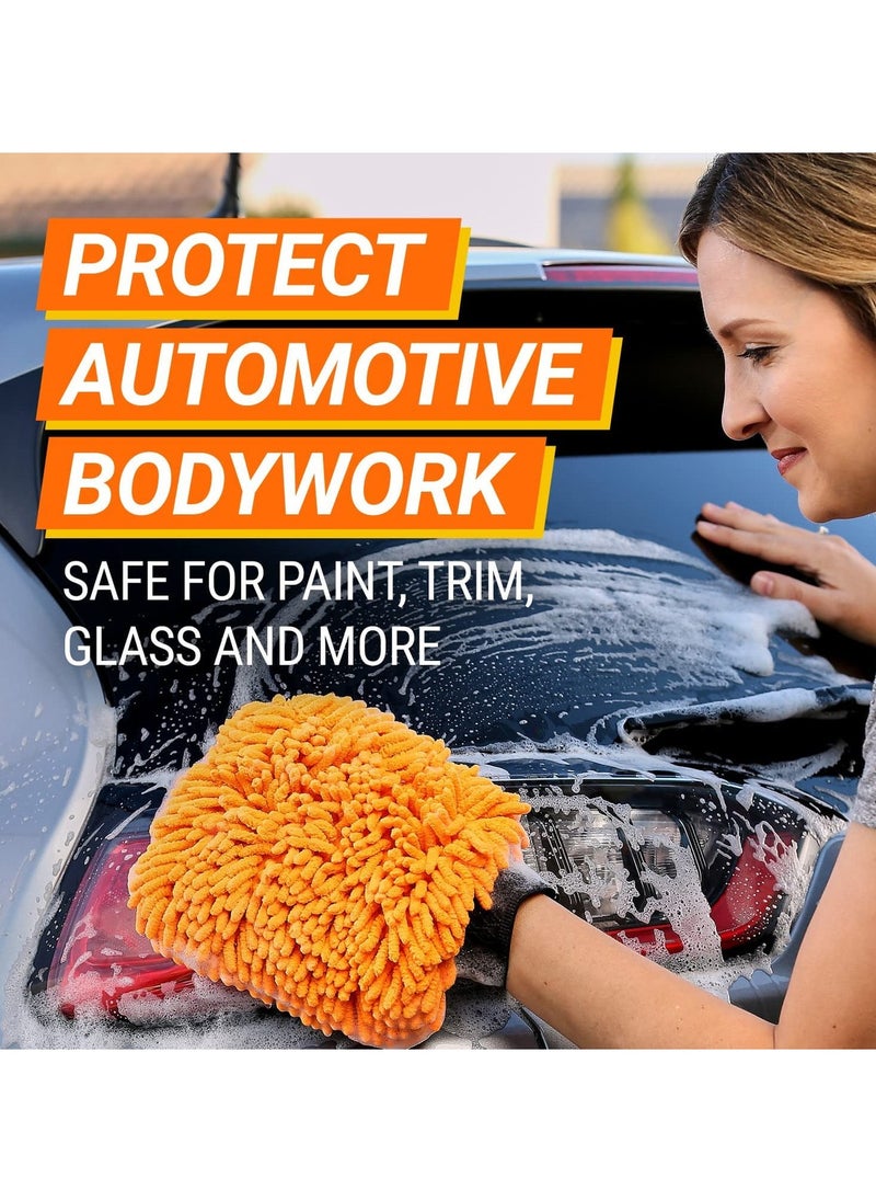 KENT - KENT Microfiber 2-in-1 Noodle Wash Mitt Duo - Premium Car Wash Kit & Wash and Dry Pack, High Absorbency and Scratch-Free Cleaning - Image 1