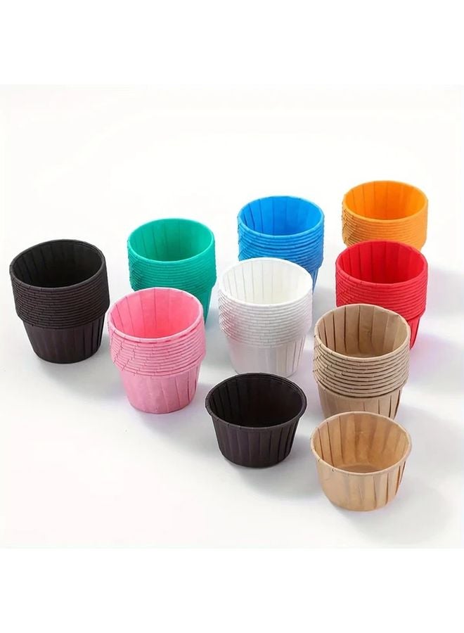 White Cupcake Liners Heat Resistant Greaseproof Baking Cups For Muffins Parties - Image 3