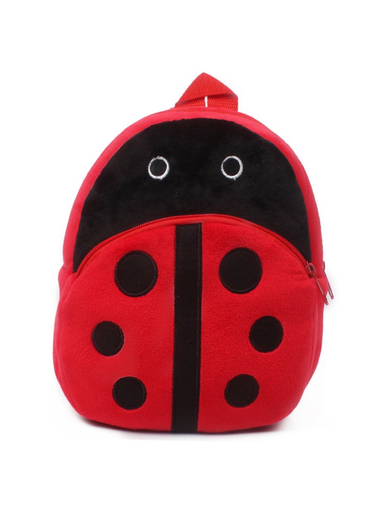 Generic Cute Toddler Plush Backpack Cartoon Schoolbag Little Ladybug 