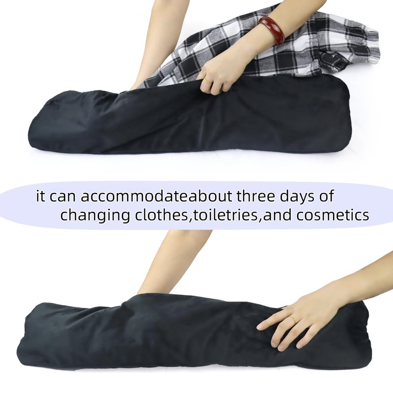 pinklilycare Travel Neck Pillow You Can Stuff With Clothes for Short Distance Travelers Avoid Excess Luggage Fees With Shoulder for Carrying - Image 4