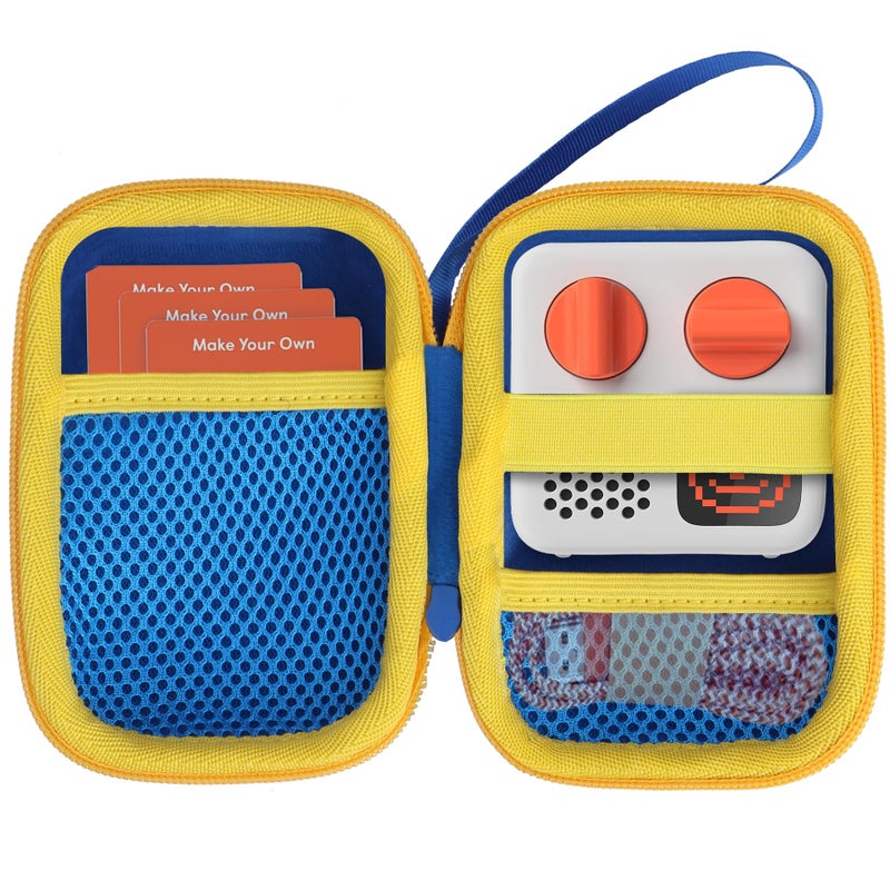 Lebakort Hard Case Compatible with Yoto Mini Kids Audio Music Player Children Speaker Plays Audiobook Cards Radio Blue Yellow Case - Image 2