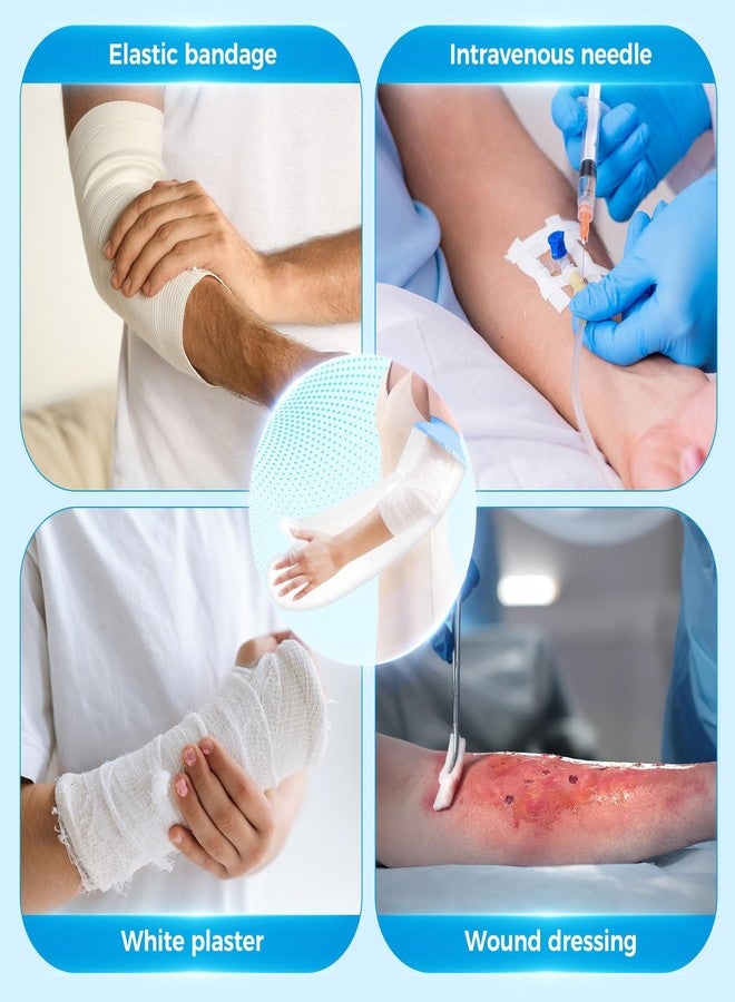 Bomxmon Adult Cast Cover Waterproof Arm for Shower, Reusable Bandage Protector for Shower Bath, Watertight Seal Tight Bathing Guard for Hand Wrist Finger Elbow (Adult Half Arm) - Image 5