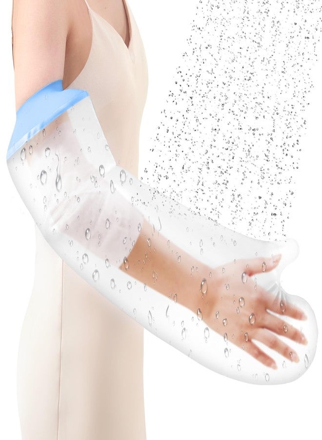 Bomxmon Adult Cast Cover Waterproof Arm for Shower, Reusable Bandage Protector for Shower Bath, Watertight Seal Tight Bathing Guard for Hand Wrist Finger Elbow (Adult Half Arm) - Image 1