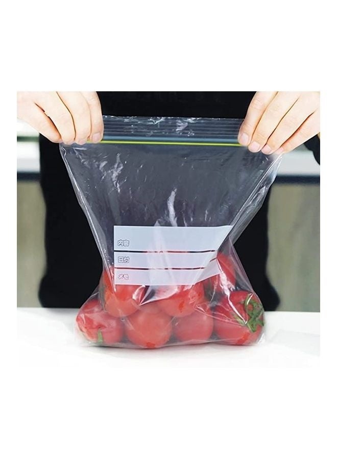بگات Ziplock قابلة لإعادة الاستخدام 30 قطعة شفافة 27x10 سم - Image 1