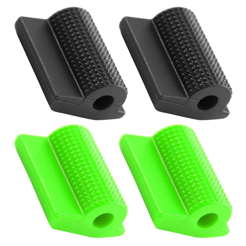 Motorcycle Gear Shifter Protective Rubber Covers Non Slip Pedal Toe Protectors 4PCS Kit - Image 2